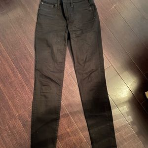 Jcrew 9" mid-rise stretchy toothpick jean in new black